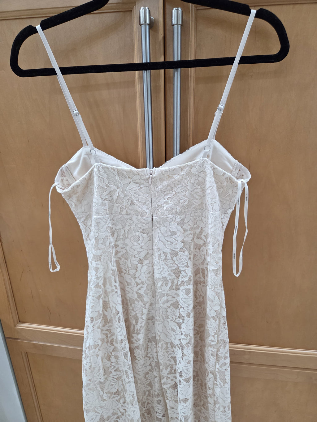 Light pink Lace Bustier Maxi Dress