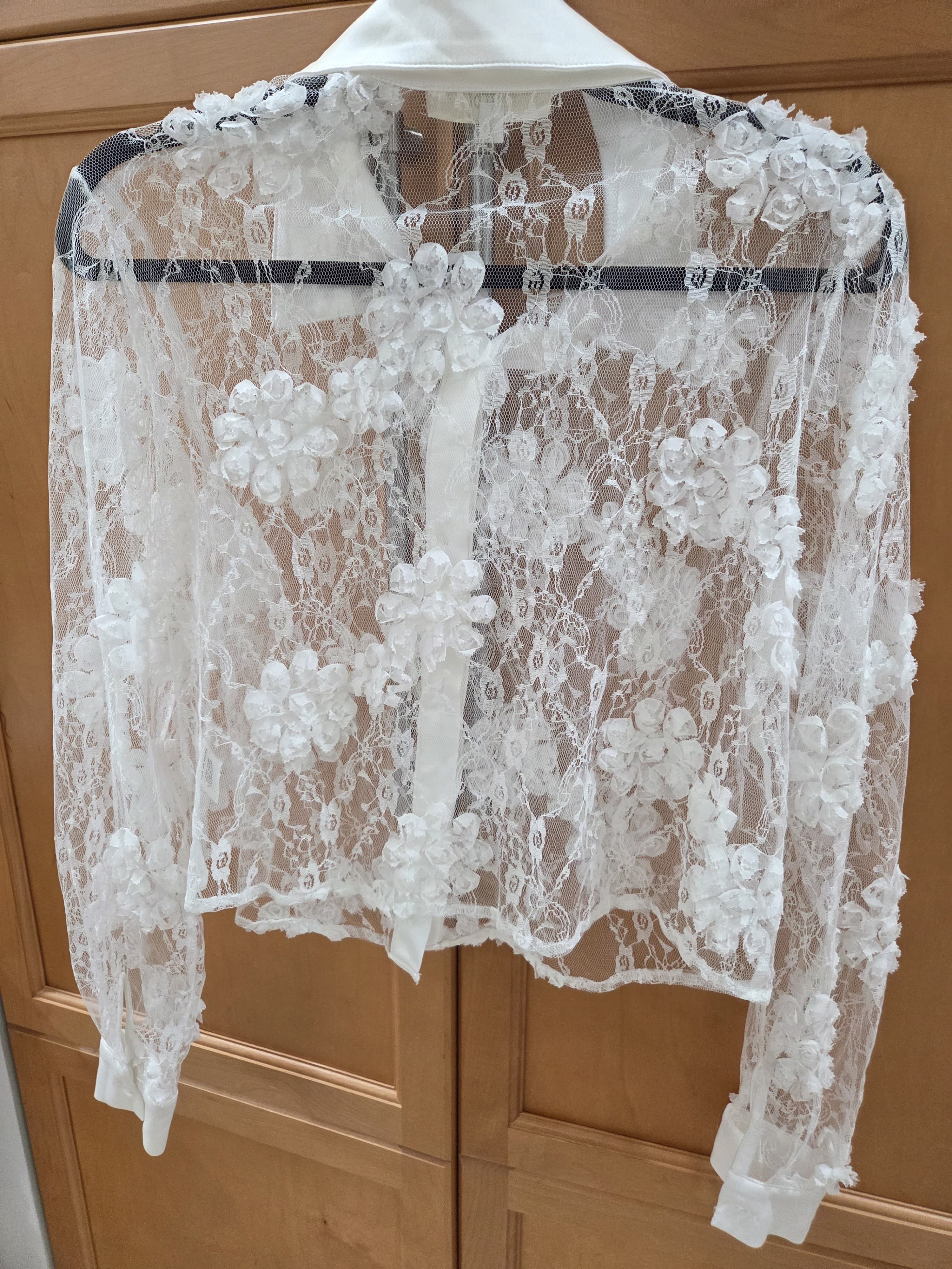 White Elegant Lace Blouse