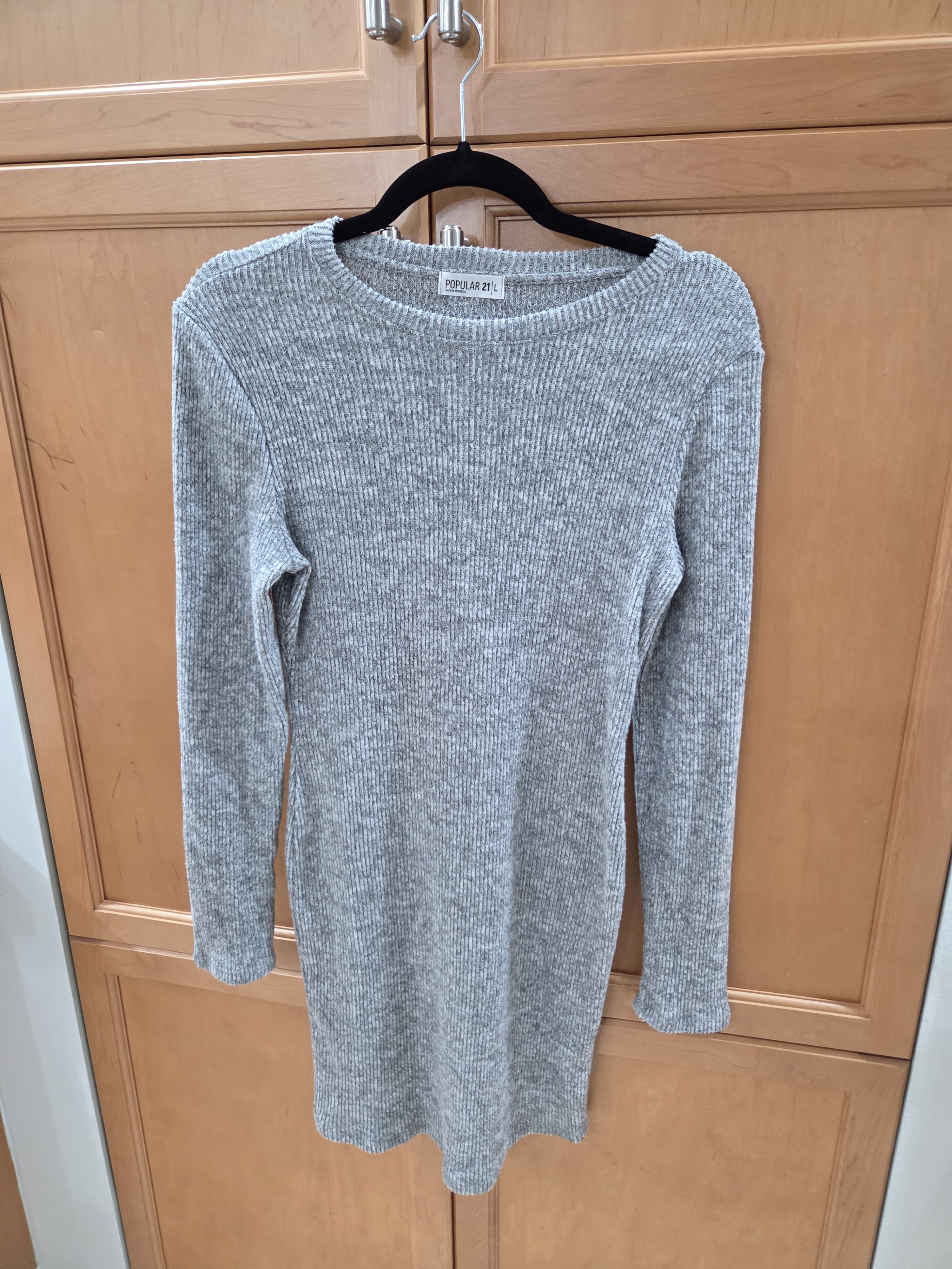 Comfy Elegant Grey Dress