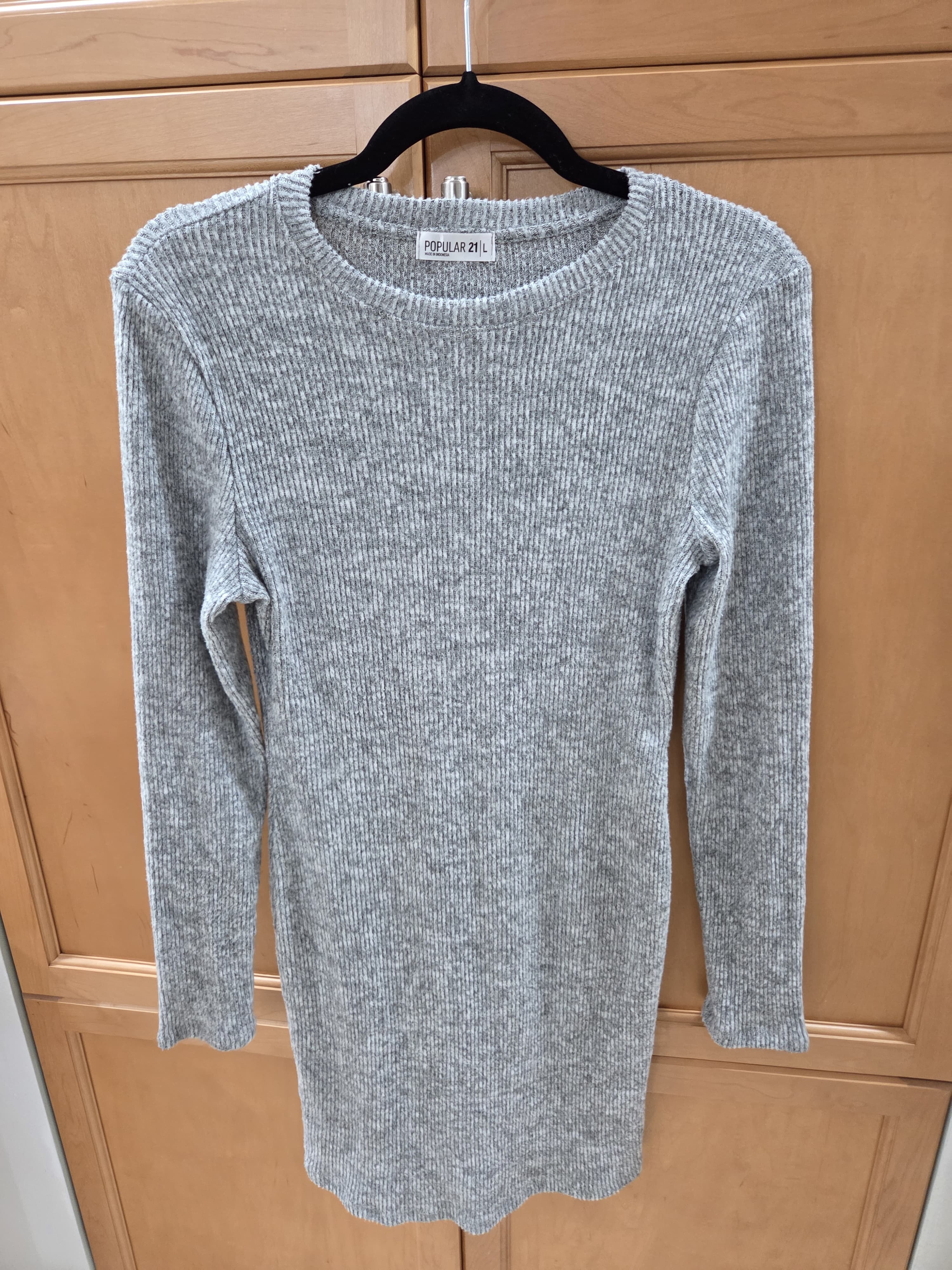 Comfy Elegant Grey Dress
