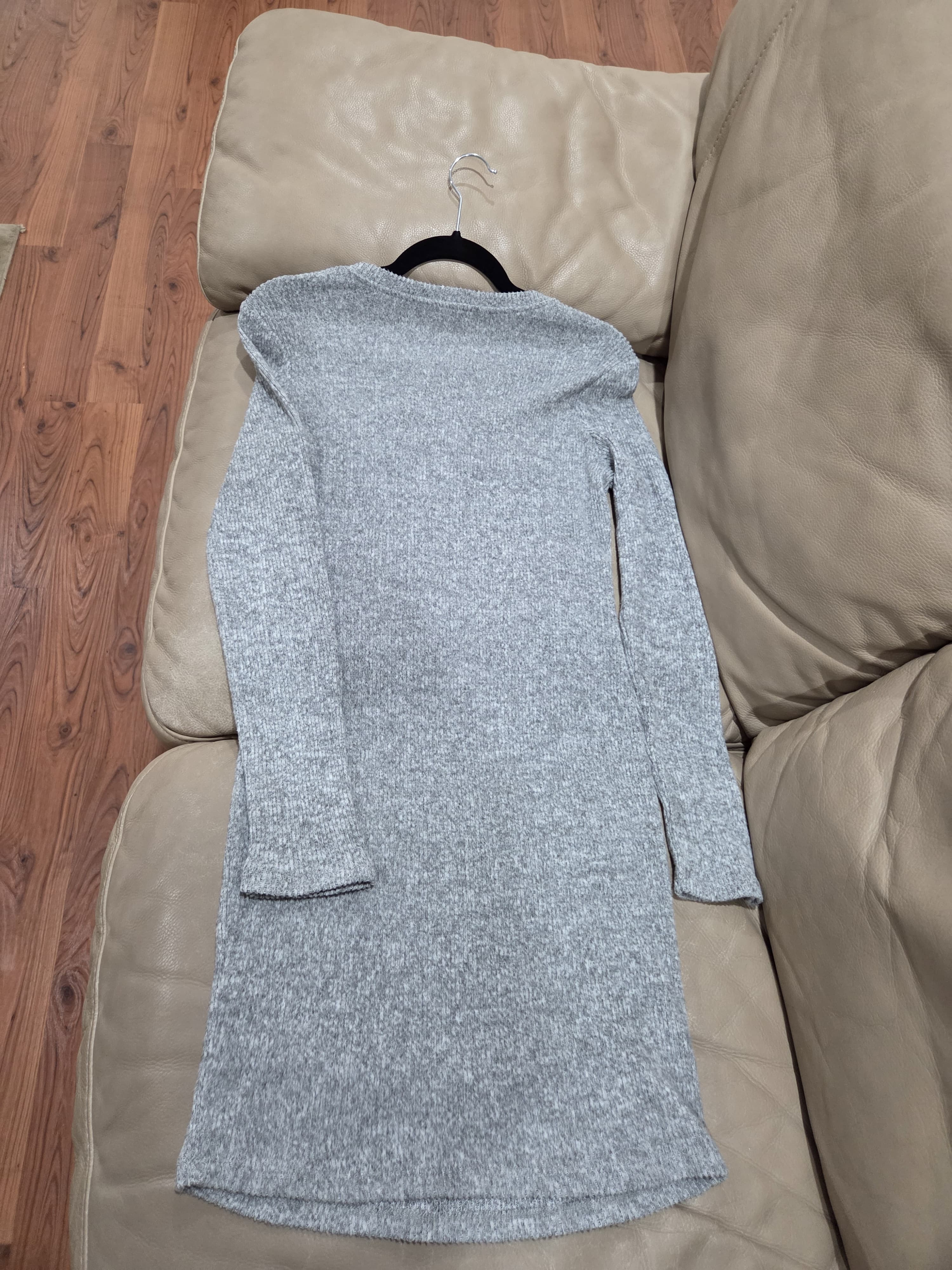 Comfy Elegant Grey Dress