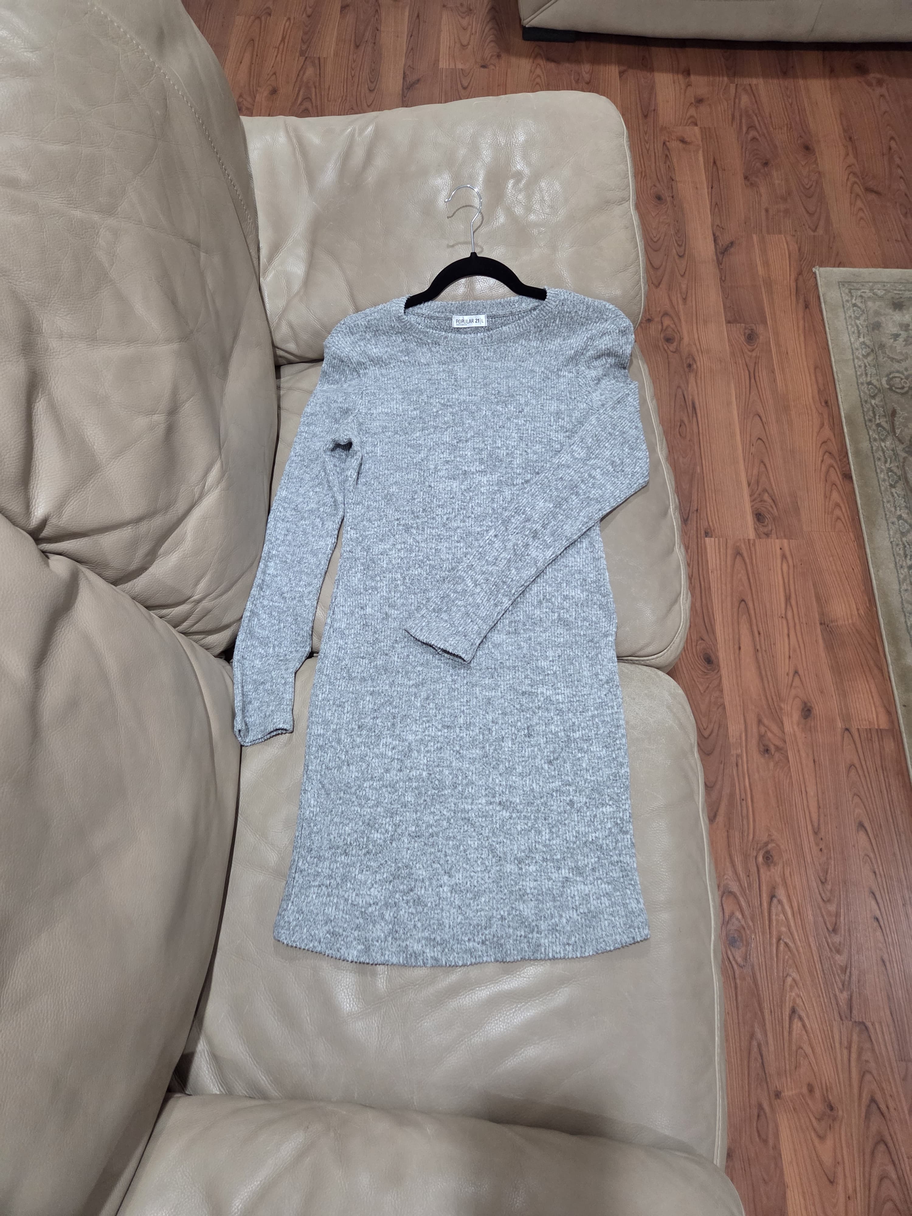 Comfy Elegant Grey Dress